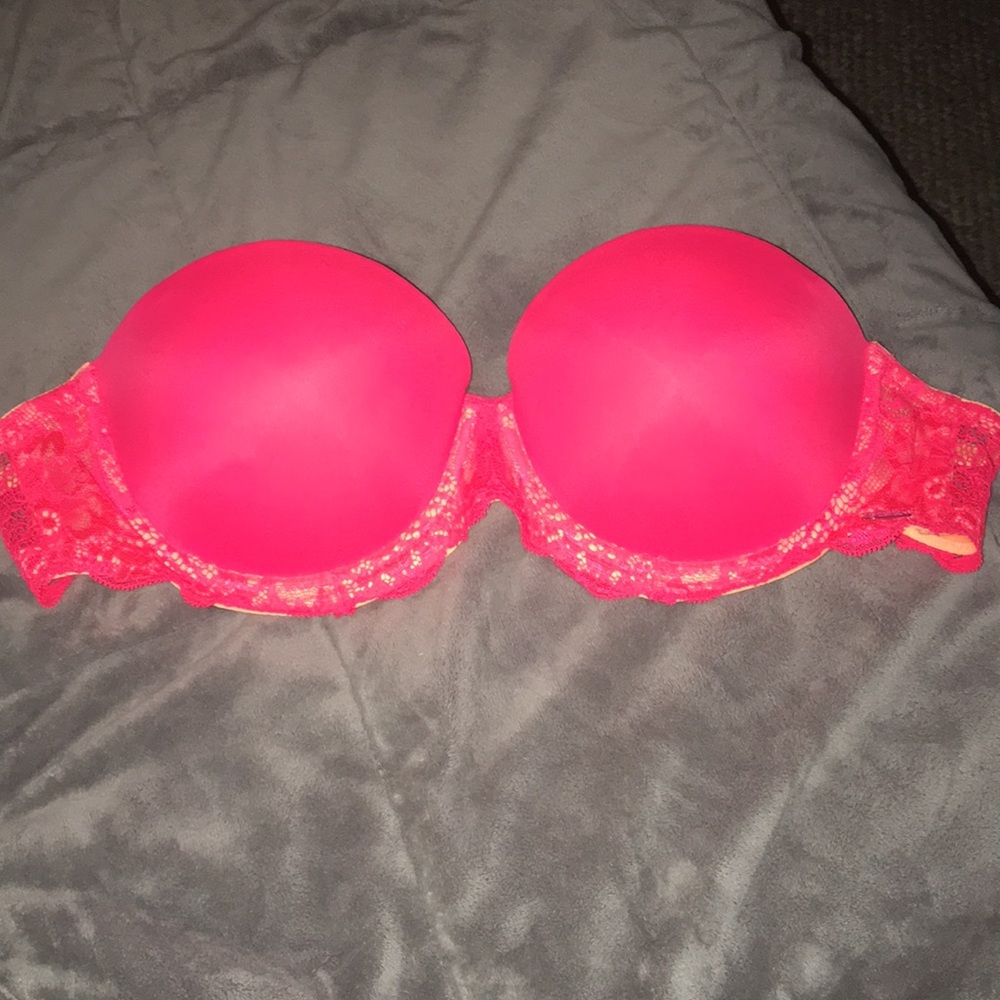 PINK date strapless bra